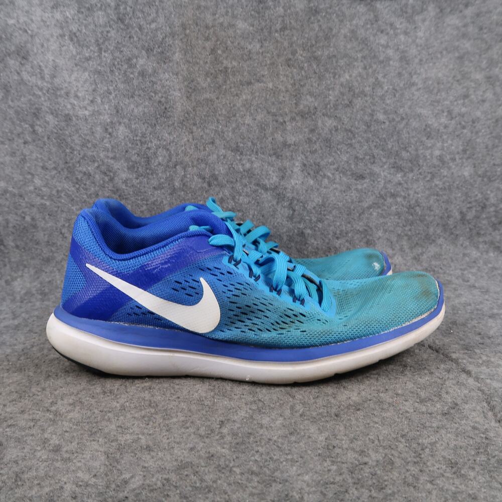 Nike Shoes Womens 7.5 Athletic Trainers Flex 2016 Run Sneakers Blue Sport Active